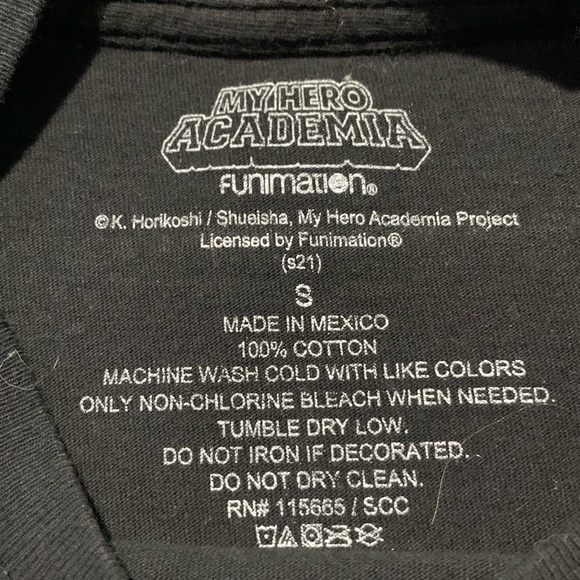 My Hero Acedamia MHA BNHA Boku No Hero Acedamia Merch T-Shirt Slightly Used - Picture 2 of 2